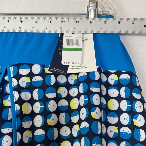 Original Penguin Golf Skort NWT Womens Large Blue Cat Print Lined Active Outdoor - Picture 16 of 17